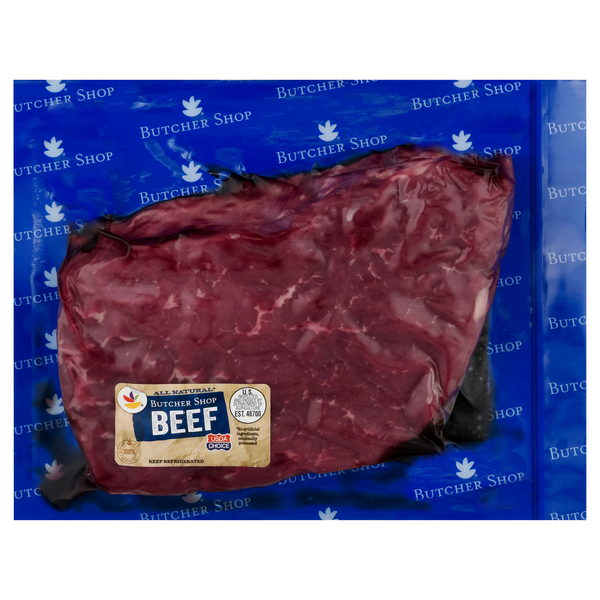 slide 1 of 1, Butcher's Cut Choice Beef Top Round London Broil Vacuum Sealed Fresh, per lb