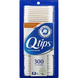 Q-Tips Cotton Swabs Antimicrobial - 300 Count
