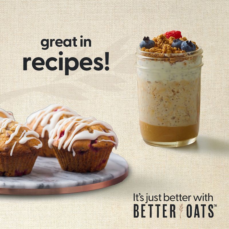 slide 7 of 9, Better Oats 100 Calories Maple & Brown Sugar Whole Grain Instant Oatmeal with Flax - 10ct, 10 ct