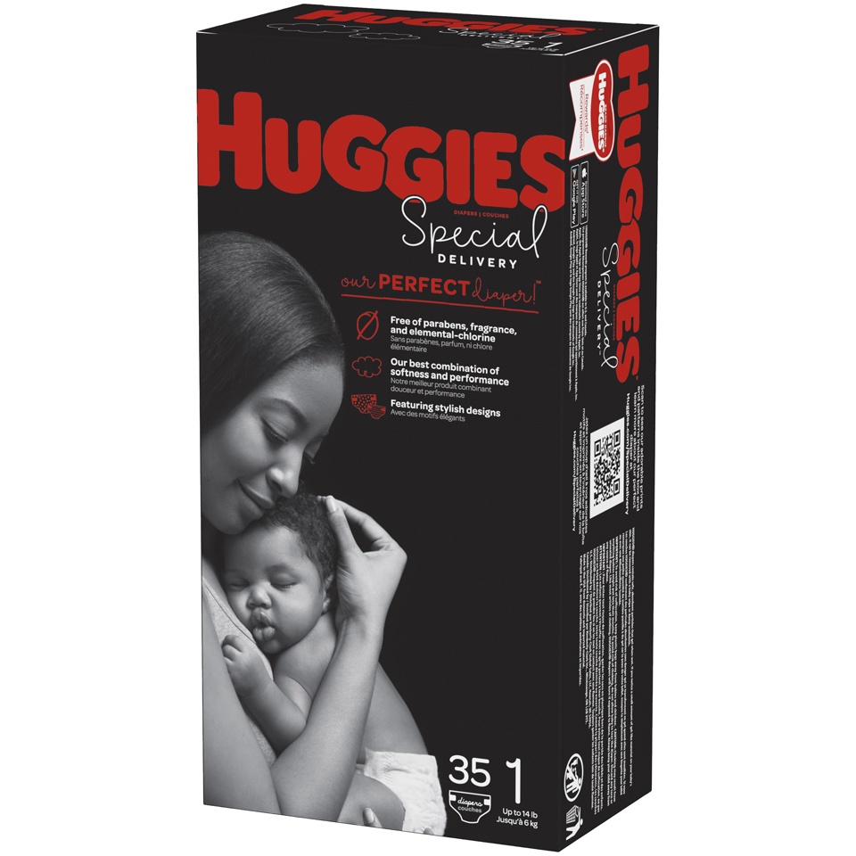 slide 3 of 3, Huggies Special Delivery Diapers, Size 1, 35 ct