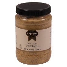 slide 1 of 1, Crown Collection Whole Grain Mustard, 32 oz