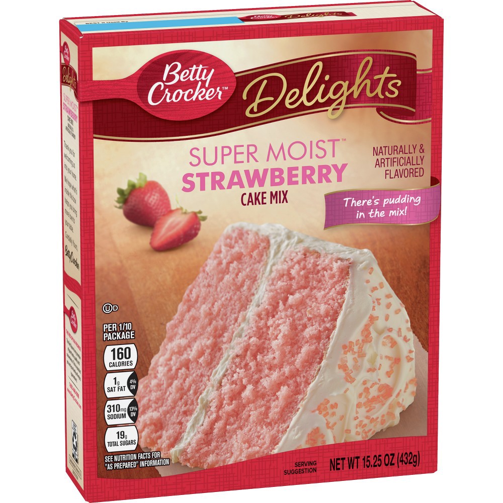 slide 7 of 10, Betty Crocker Super Moist Strawberry Cake Mix, 15.25 oz, 15.25 oz