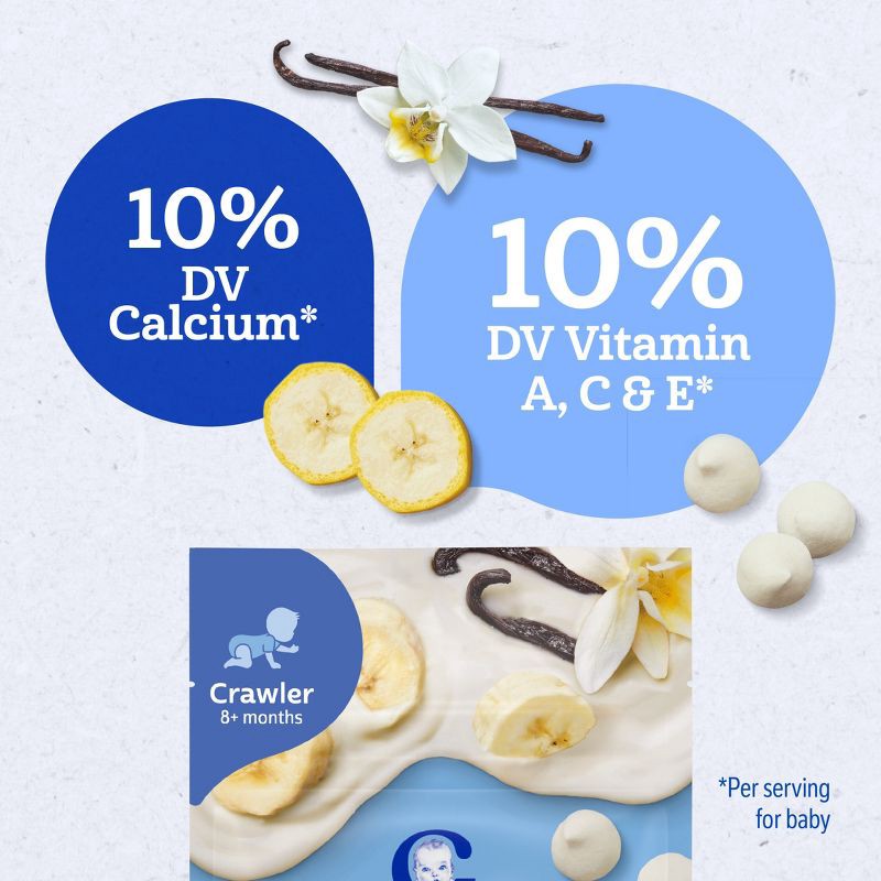 slide 4 of 9, Gerber Baby Food Banana Vanilla Yogurt Melts Baby Snack - 1oz, 1 oz