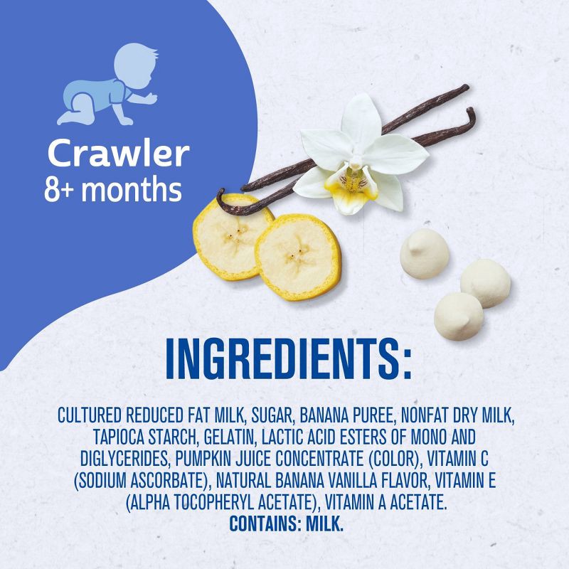 slide 9 of 9, Gerber Baby Food Banana Vanilla Yogurt Melts Baby Snack - 1oz, 1 oz