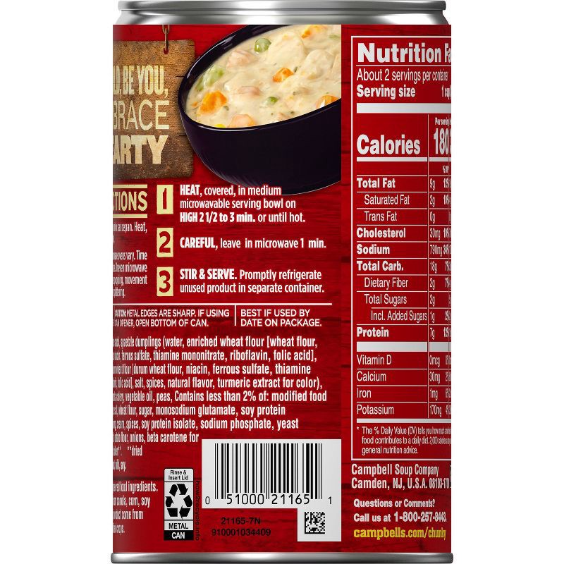 slide 13 of 14, Campbell's Chunky Pub-Style Chicken Pot Pie Soup - 18.8oz, 18.8 oz