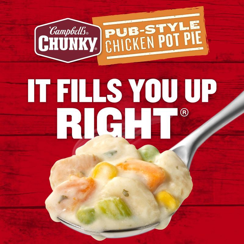 slide 6 of 14, Campbell's Chunky Pub-Style Chicken Pot Pie Soup - 18.8oz, 18.8 oz