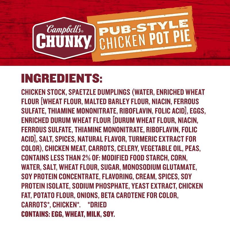 slide 9 of 14, Campbell's Chunky Pub-Style Chicken Pot Pie Soup - 18.8oz, 18.8 oz