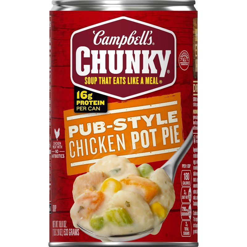 slide 11 of 14, Campbell's Chunky Pub-Style Chicken Pot Pie Soup - 18.8oz, 18.8 oz