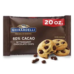 GHIRARDELLI Premium Baking 60% Cacao Bittersweet Chocolate Chips - 20oz
