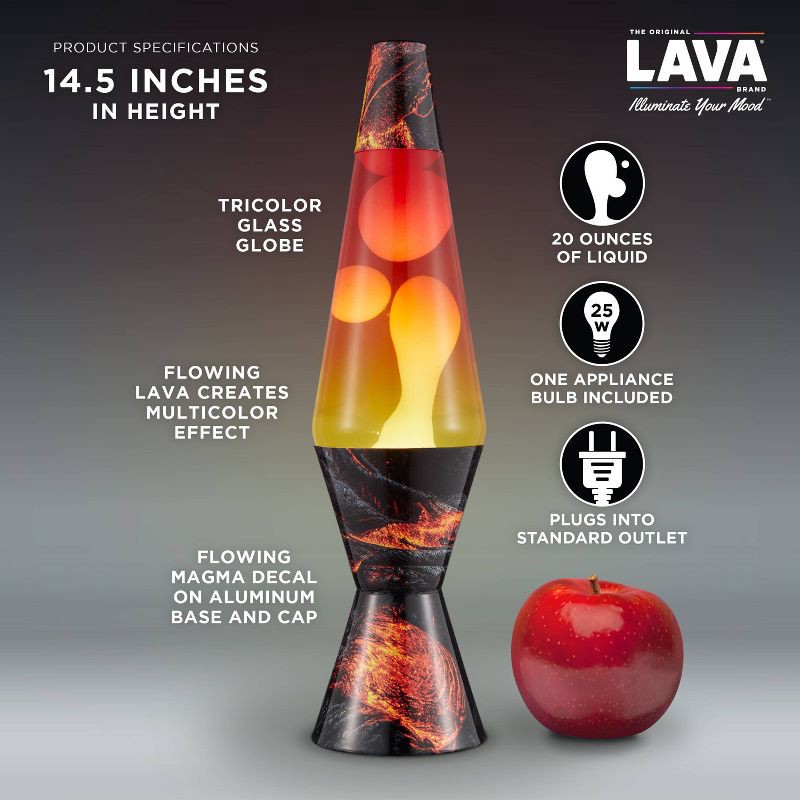 slide 5 of 5, LAVA 14.5" Volcano Novelty Table Lamp: ColormaxTM Globe, No Assembly, Electric, for Age 14 Years and Up, 1 ct
