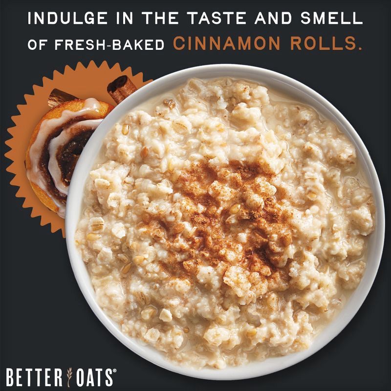 slide 5 of 12, Better Oats Fit Cinnamon Roll Oatmeal - 10ct, 10 ct