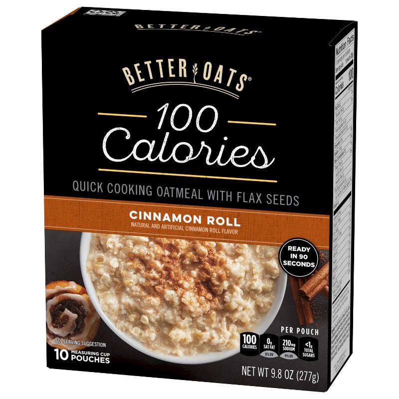 slide 9 of 12, Better Oats Fit Cinnamon Roll Oatmeal - 10ct, 10 ct