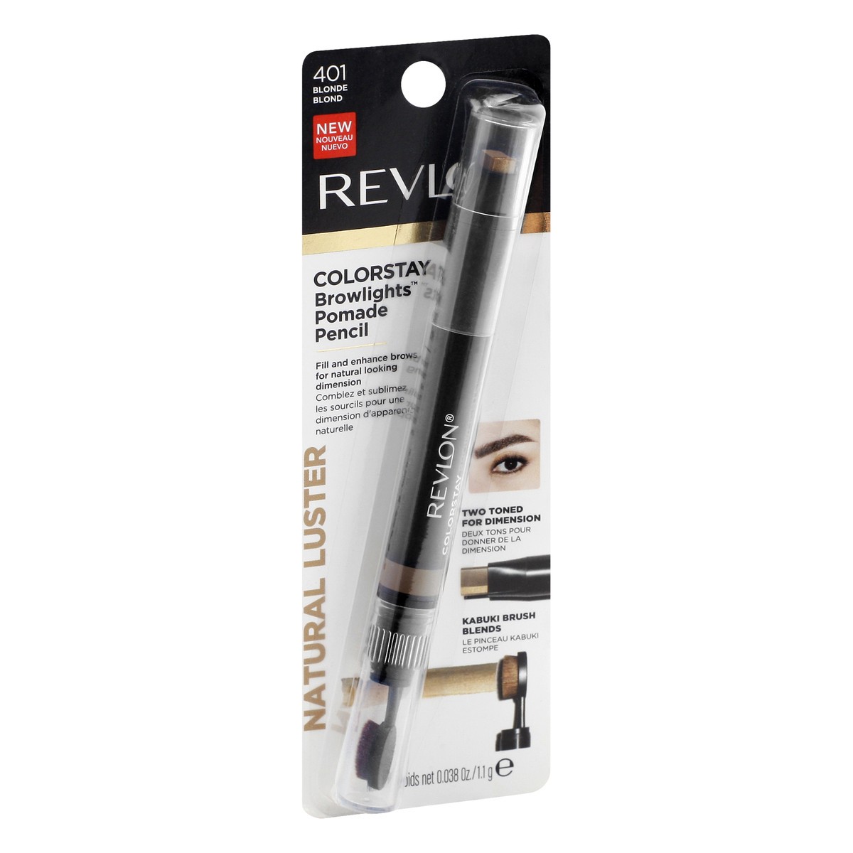 slide 8 of 12, Revlon Pomade Blonde 401 Brow Pencil 0.38 oz, 0.038 oz