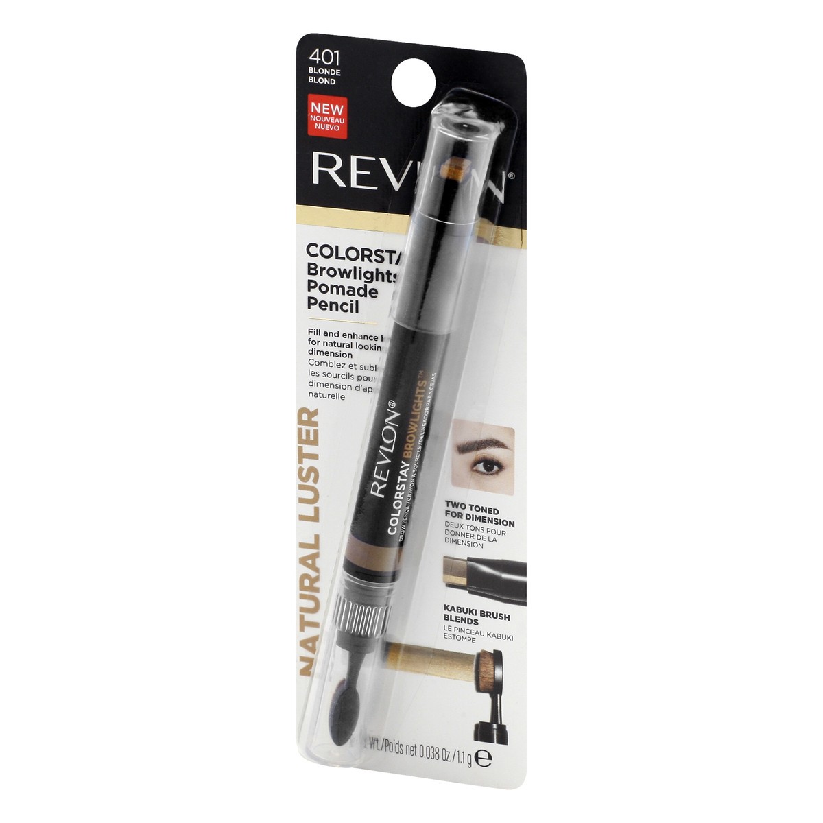 slide 9 of 12, Revlon Pomade Blonde 401 Brow Pencil 0.38 oz, 0.038 oz