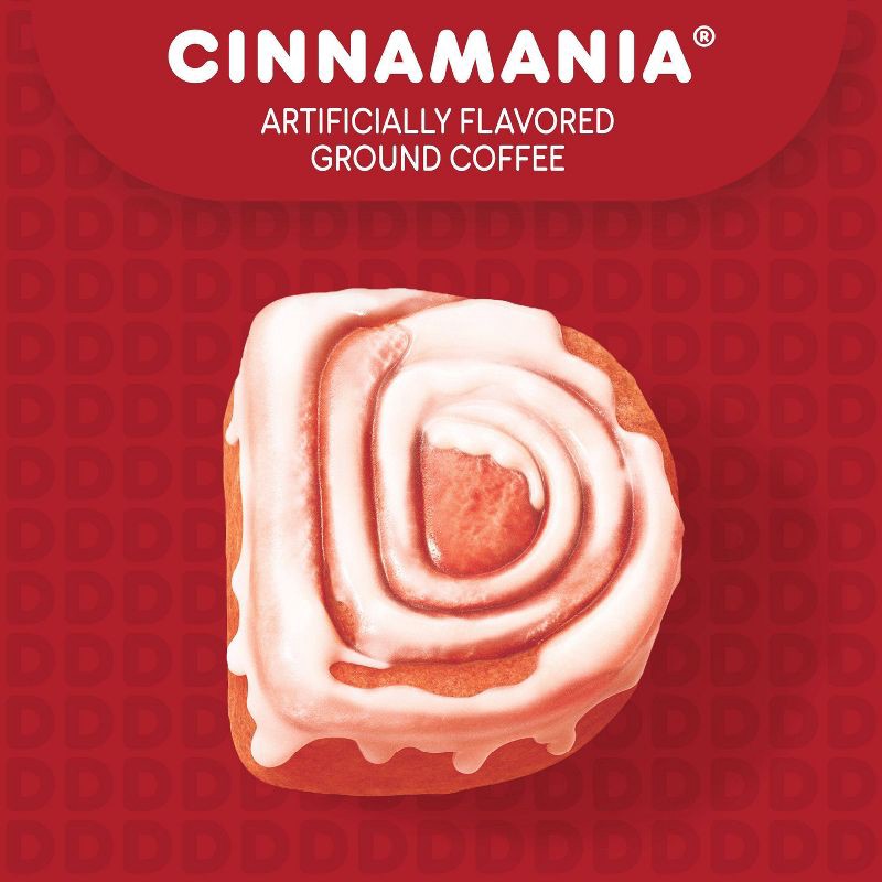 slide 6 of 7, Dunkin' Donuts Dunkin' Cinnamania Flavored Ground Coffee - 11oz, 11 oz