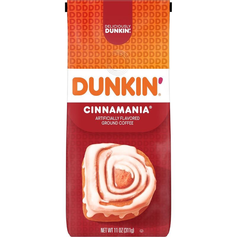 slide 1 of 7, Dunkin' Donuts Dunkin' Cinnamania Flavored Ground Coffee - 11oz, 11 oz