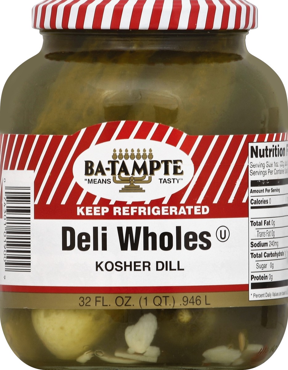 slide 1 of 3, Ba-Tampte Pickles 32 oz, 32 oz