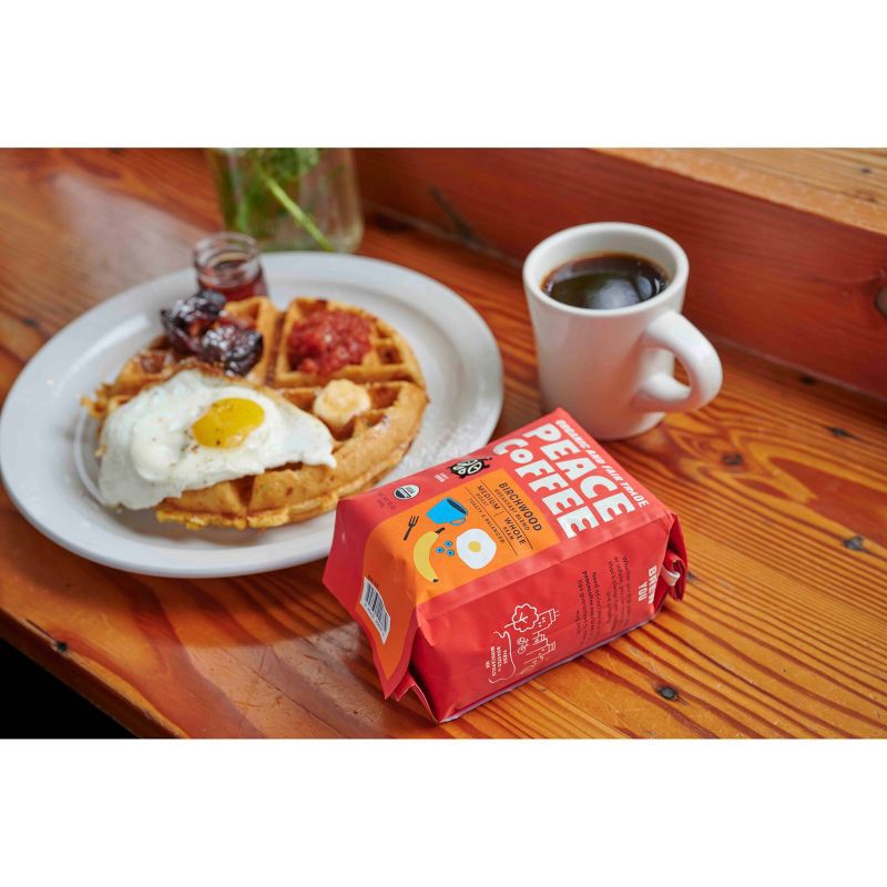 slide 6 of 6, Peace Coffee Organic Fair Trade Birchwood Blend Medium Roast Whole Bean Coffee - 12oz, 12 oz