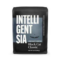Intelligentsia Direct Trade Black Cat Classic Espresso Roast Light Roast Whole Bean Coffee -12oz