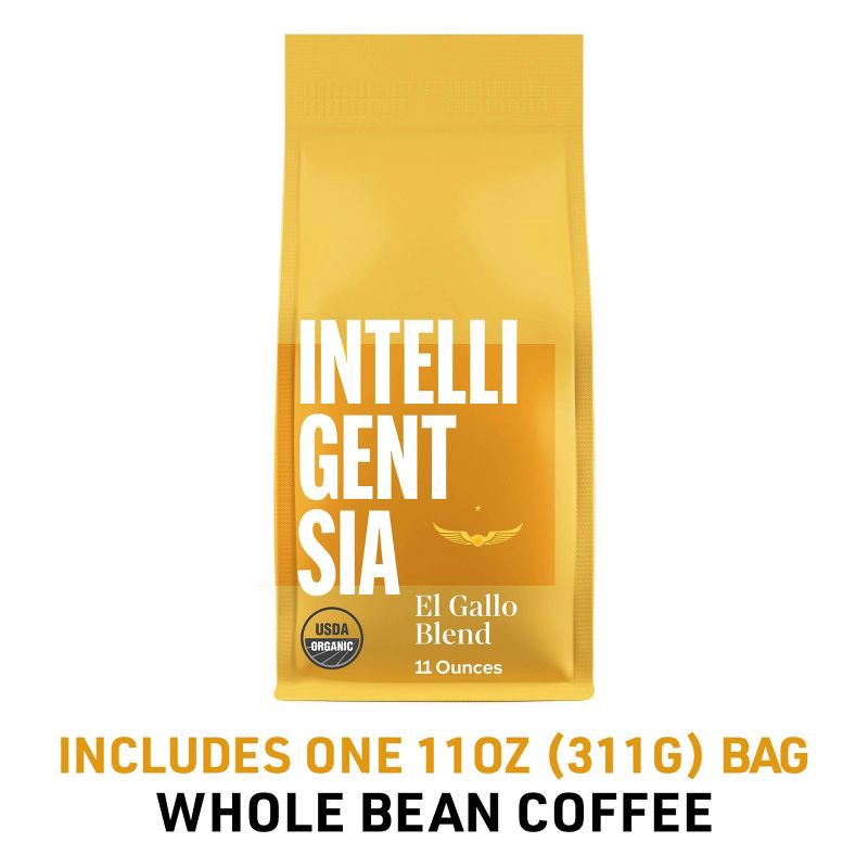 slide 2 of 8, Intelligentsia Direct Trade Organic El Gallo Breakfast Blend Light Roast Whole Bean Coffee - 11oz, 11 oz