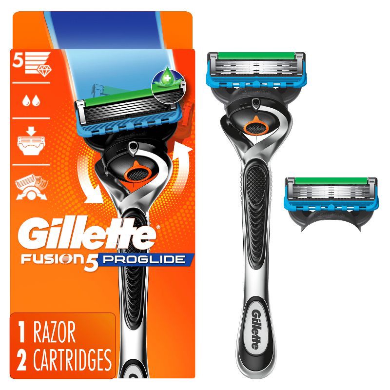 slide 1 of 10, Gillette ProGlide Men's Razor + 2 Razor Blade Refills, 1 ct