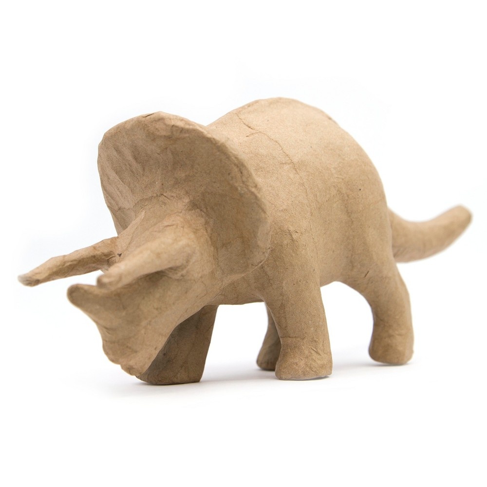 slide 2 of 3, Kid Made Modern Dinosaur Triceratops Figurine - Kraft, 1 ct