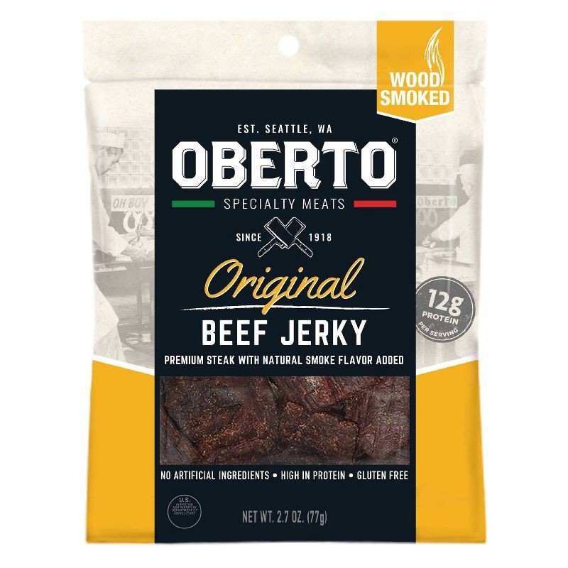 slide 1 of 4, Oberto Original Beef Jerky - 2.7oz, 2.85 oz