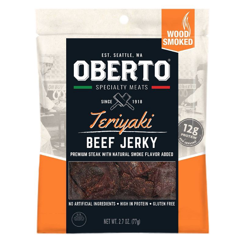 slide 1 of 4, Oberto Teriyaki Beef Jerky - 2.7oz, 2.7 oz