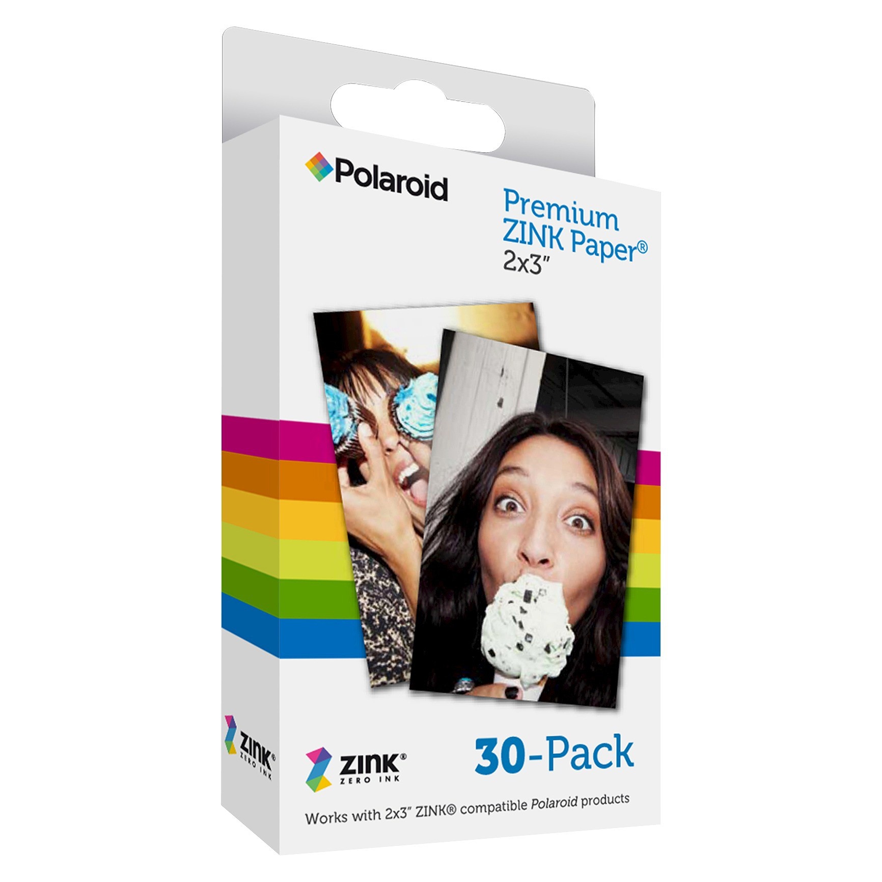 slide 1 of 1, Polaroid Zink Paper for Polaroid Snap, Snap Touch, and Zip Printer, 30 ct