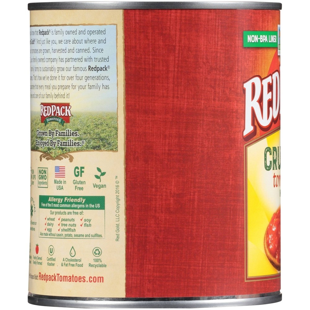 slide 3 of 5, Redpack Red Pack Canned Crushed Tomatoes, 28 oz