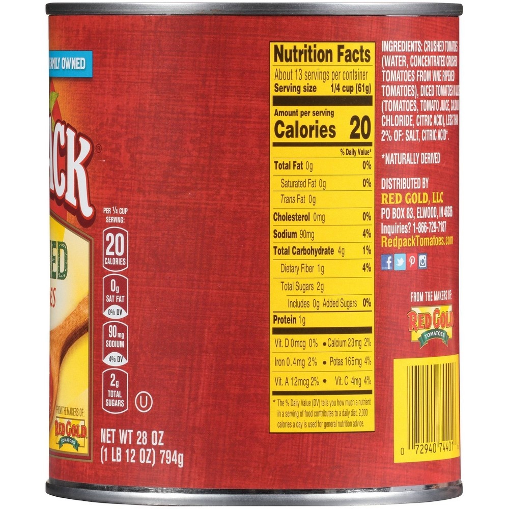 slide 4 of 5, Redpack Red Pack Canned Crushed Tomatoes, 28 oz