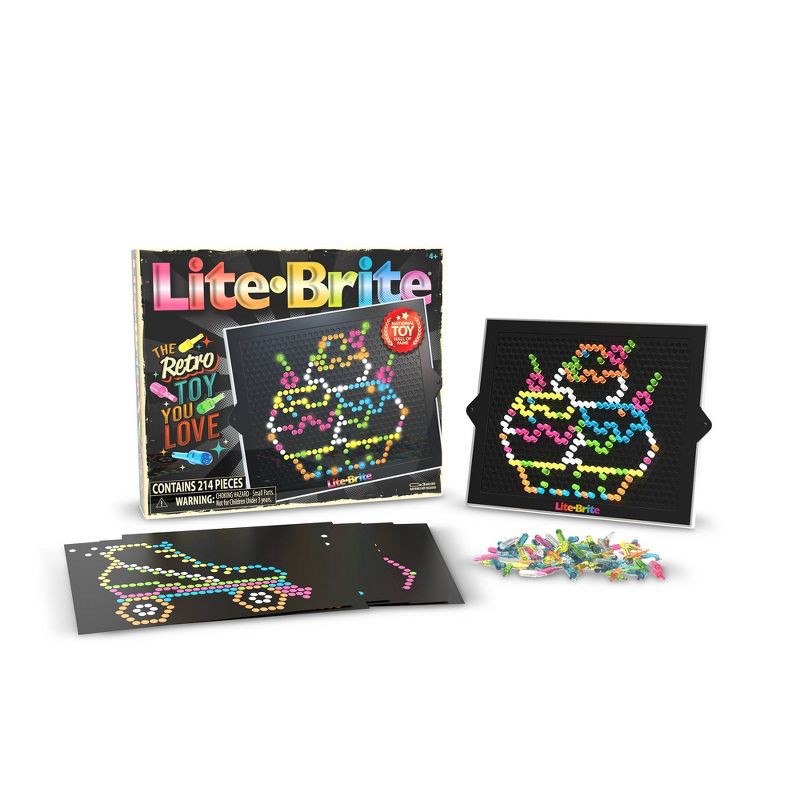 slide 1 of 6, Lite-Brite Lite Brite Classic Favorite Retro Toy, 1 ct