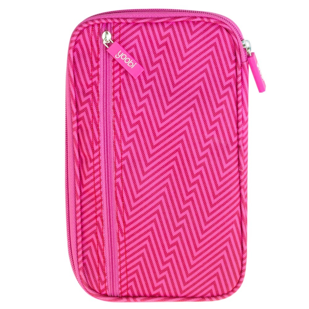 slide 3 of 4, Yoobi Pencil Case - Pink Ziggy, 1 ct