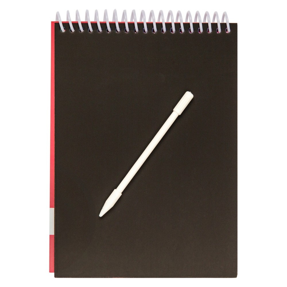 slide 2 of 2, Yoobi Spiral Notepad with Scratcher Tool, 15 pg; 5 in x 7 in