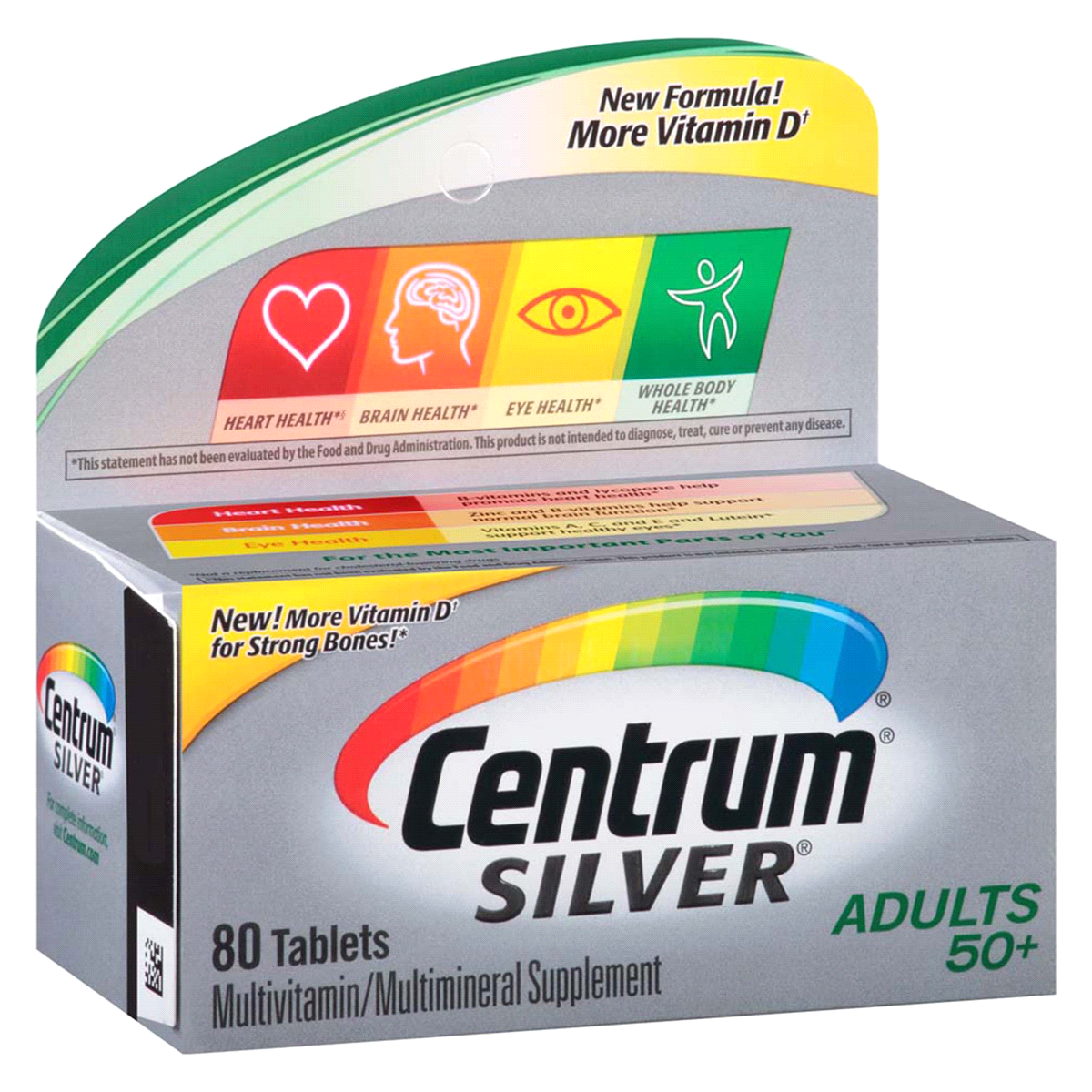 slide 2 of 4, Centrum Silver Adults Multivitamin, 80 ct