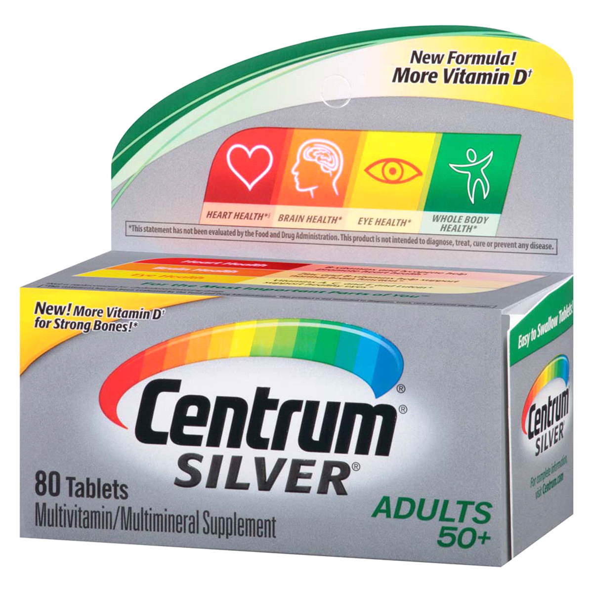 slide 4 of 4, Centrum Silver Adults Multivitamin, 80 ct