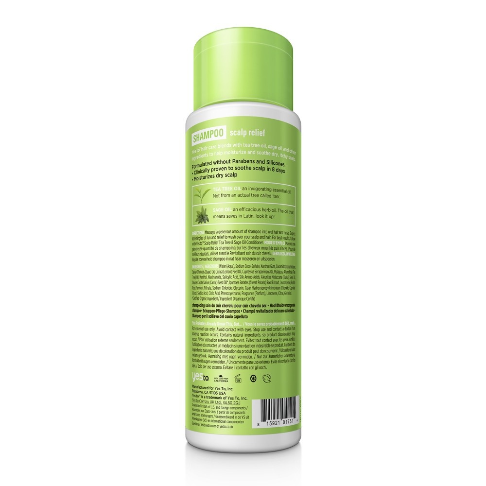 slide 2 of 3, Yes to Naturals Calming Scalp Relief Shampoo, 12 oz