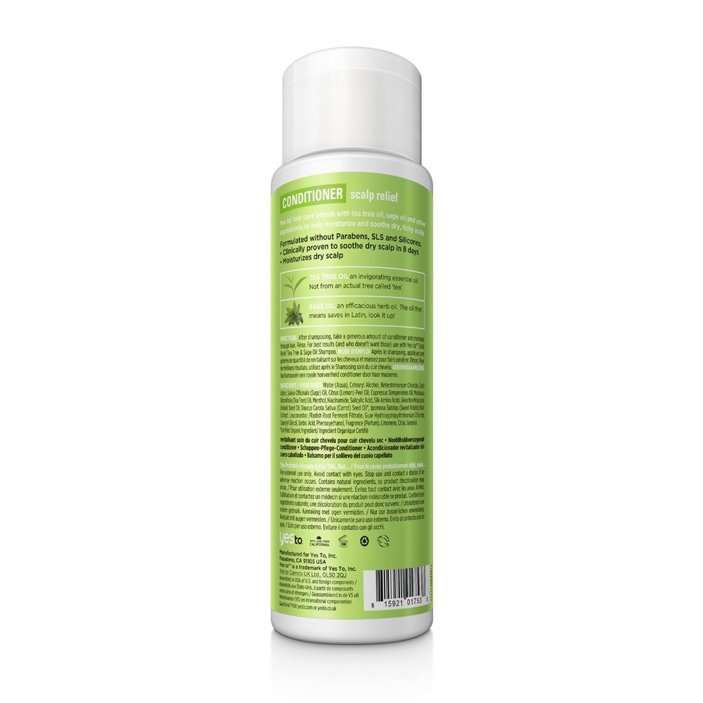 slide 2 of 3, Yes to Naturals Calming Scalp Relief Conditioner, 12 fl oz