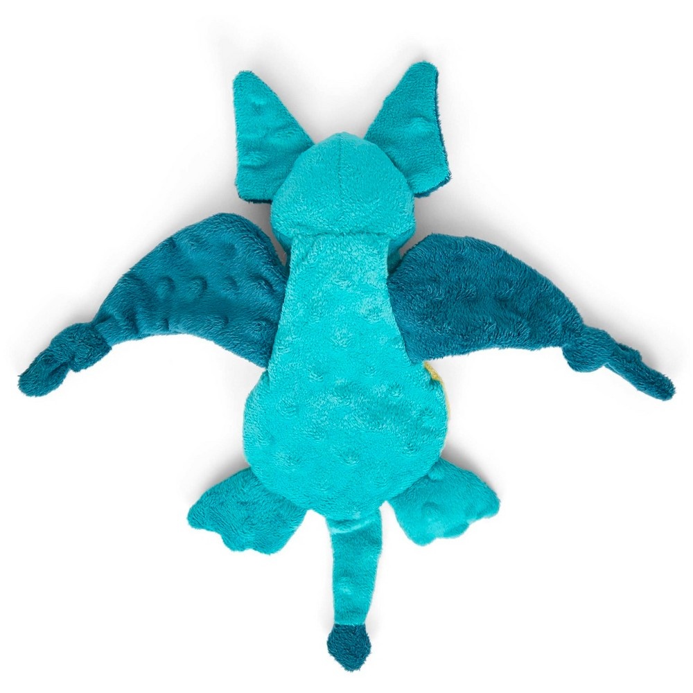 slide 2 of 7, Bark Dingbert The Dragon Cute Dog Toy - Teal, 1 ct