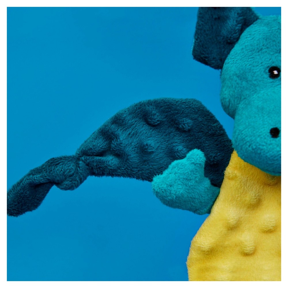 slide 4 of 7, Bark Dingbert The Dragon Cute Dog Toy - Teal, 1 ct