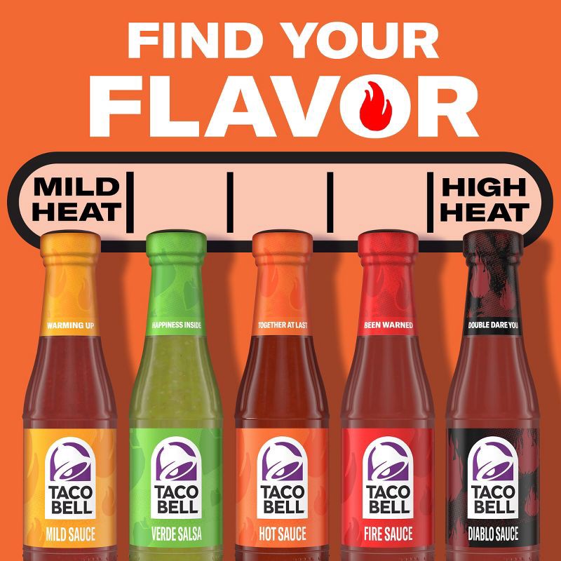 slide 4 of 14, Taco Bell Hot Taco Sauce 7.5oz, 7.5 oz