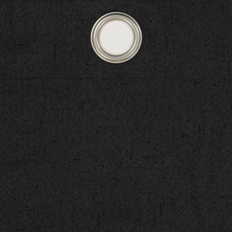 slide 11 of 11, 42"x84" Eclipse Blackout Windsor Window Curtain Panel Black: Thermal Insulated, Grommet Top, OEKO-TEX Certified, 1 ct