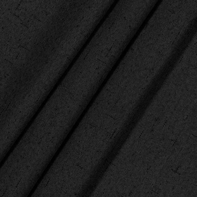 slide 4 of 11, 42"x84" Eclipse Blackout Windsor Window Curtain Panel Black: Thermal Insulated, Grommet Top, OEKO-TEX Certified, 1 ct