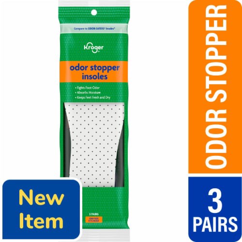 slide 1 of 1, Kroger® Odor Stopper Insoles, 3 ct