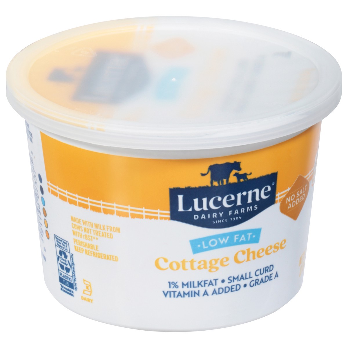 slide 8 of 9, Lucerne Dairy Farms Small Curd Low Fat 1% Cottage Cheese, 16 oz