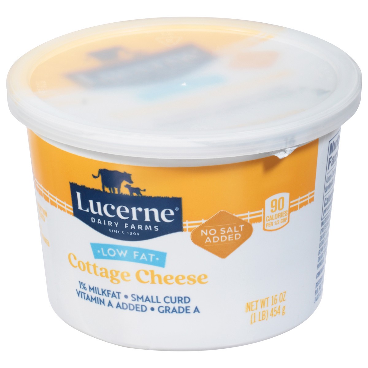 slide 3 of 9, Lucerne Dairy Farms Small Curd Low Fat 1% Cottage Cheese, 16 oz