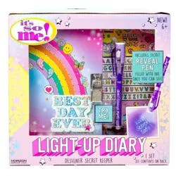 Light Up Diary - It's So Me: Multicolor Hard Cover Journal for Kids, 120 Pages, 7.25 x 9.75 Inches, Lined Paper