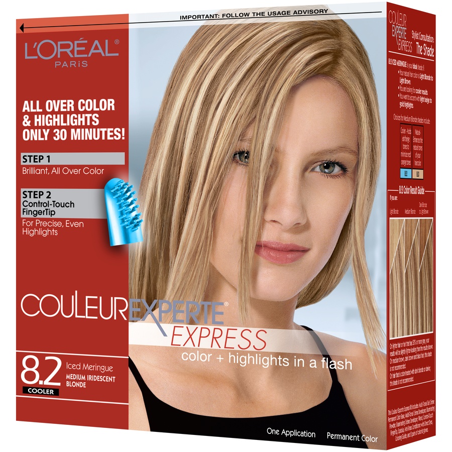 slide 5 of 8, L'Oréal L'Oreal Paris Couleur Experte All Over Hair Color and Highlights - 8.2 Iced Meringue, 1 ct