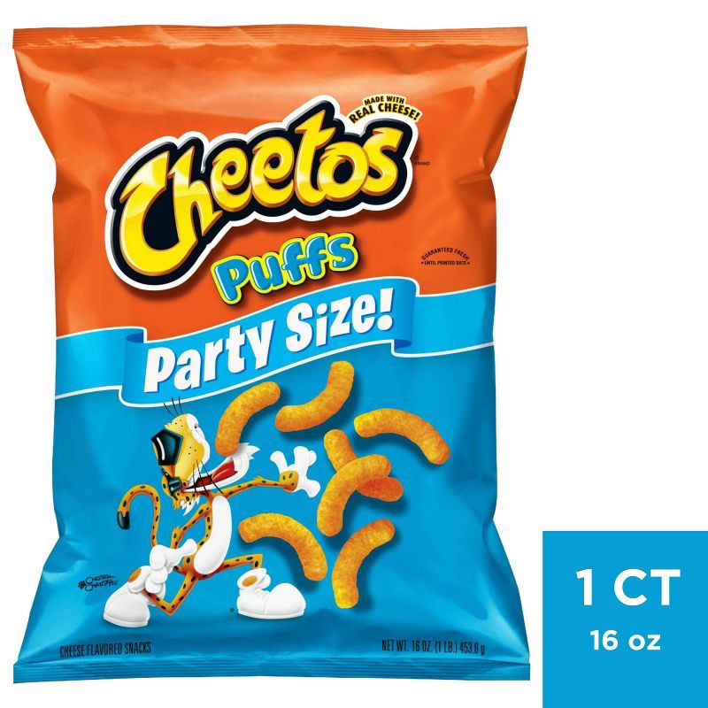 slide 1 of 3, Cheetos Puffs Cheese Flavored Party Size Snacks - 13.50oz, 13.5 oz