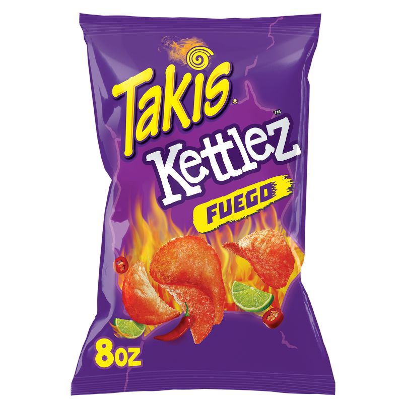 slide 1 of 7, Takis Kettlez Fuego Kettle-Cooked Potato Chips - 8oz, 8 oz
